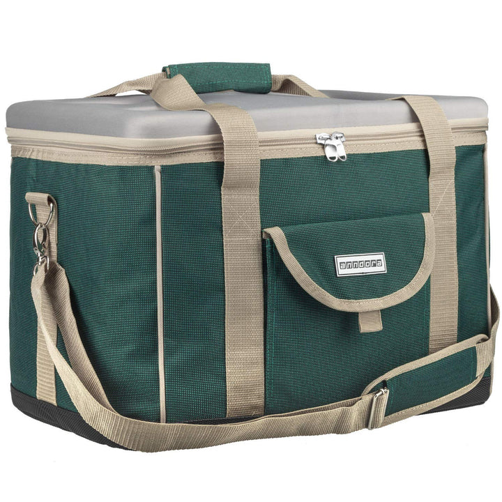 anndora Kühltasche XL 40 Liter - Isotasche Kühlbox Picknicktasche Farbauswahl XL gruen, XL gruen