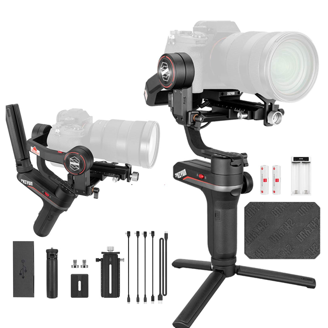 Zhiyun WEEBILL S Handflächenstabilisator mit 3 Achsen für spiegellose Kameras, Smartphone, 300 % ver