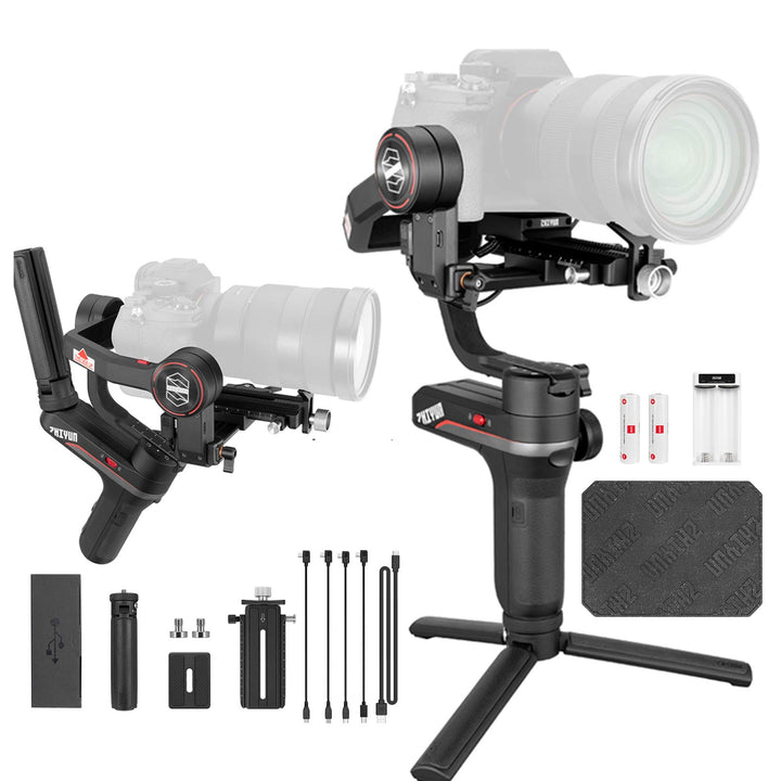 Zhiyun WEEBILL S Handflächenstabilisator mit 3 Achsen für spiegellose Kameras, Smartphone, 300 % ver