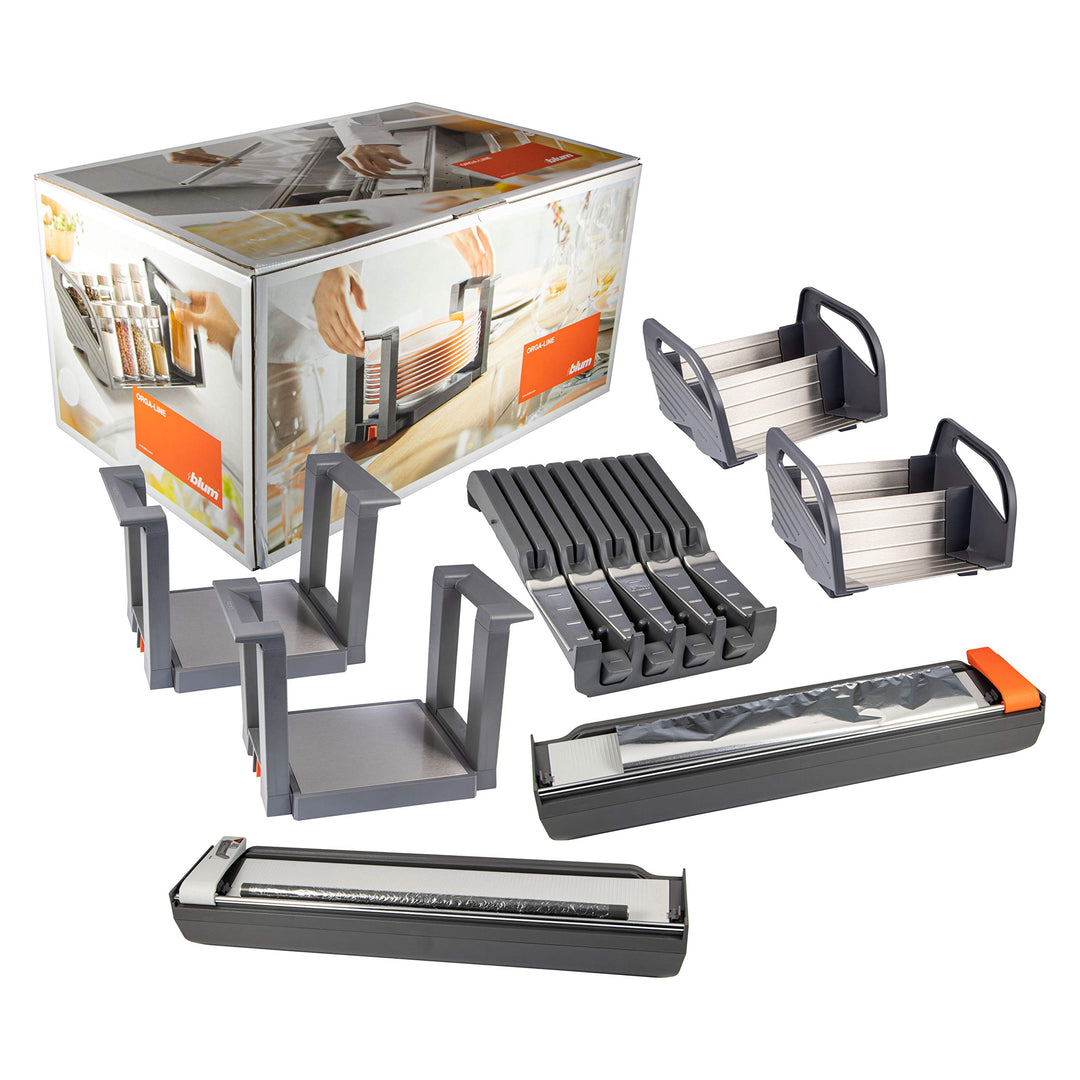 Küchenhelfer-Set Blum Orga-Line für Tandembox &amp; Schubkasten | ZOU.30U1I | hochwertige Küchen-Utensil