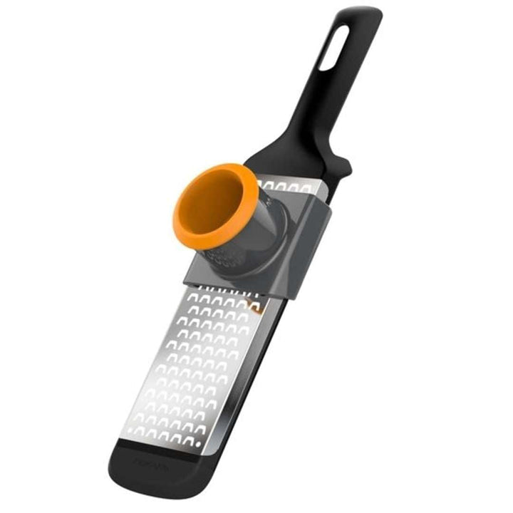 Fiskars Handreibe, Grob, Masse: 32 x 8 cm, Metall/Kunststoff, Functional Form, 1014410, Schwarz Grob