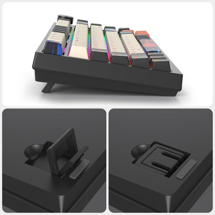 SOLIDEE Verkabelte 75% Mechanische Gaming-Tastatur,hot-swap-fähige Mechanische Tastatur mit Gasket S