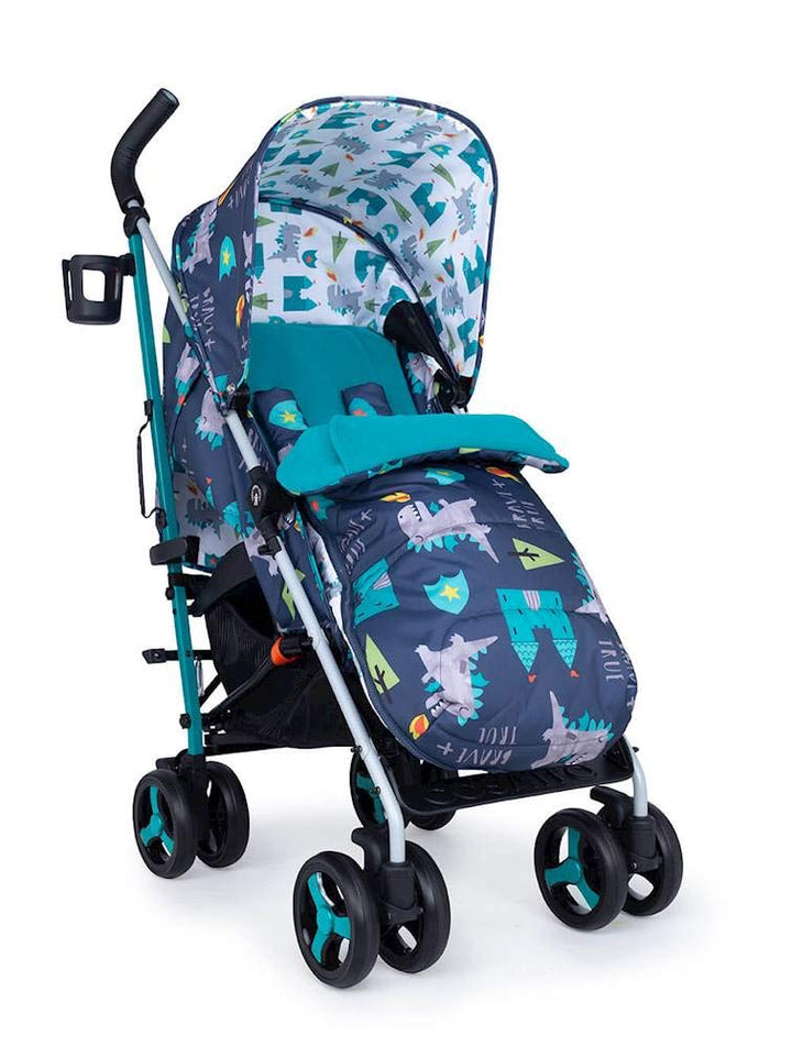 Cosatto Supa 3 Pushchair – Lightweight Stroller from Birth to 25kg - Compact Fold, Shopping Basket,