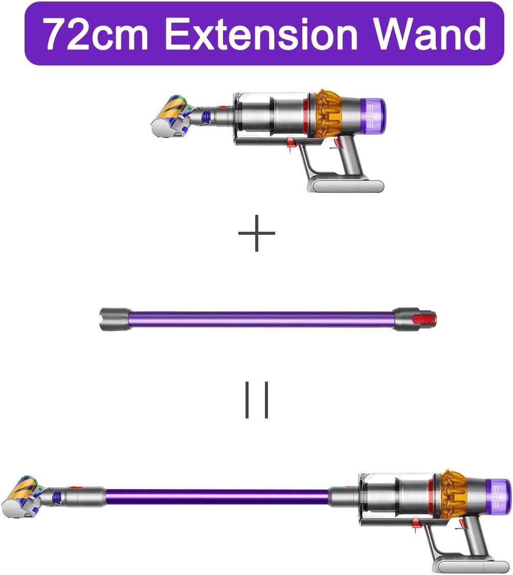 Verlängerungsrohr für Dyson V11 V15 V10 V8 V7 Stabstaubsauger, Ersatz Teleskoprohr Schnellspanner Ve