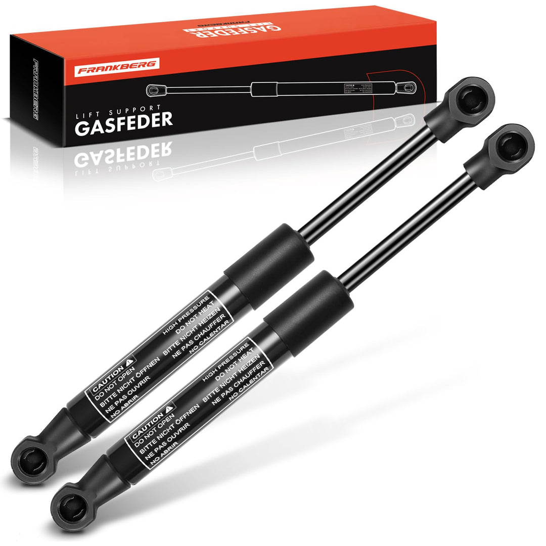 Frankberg 2x Universal Gasfeder Gasdruckdämpfer Gasdruckfeder Dämpfer 300N 285MM 100MM Schwarz