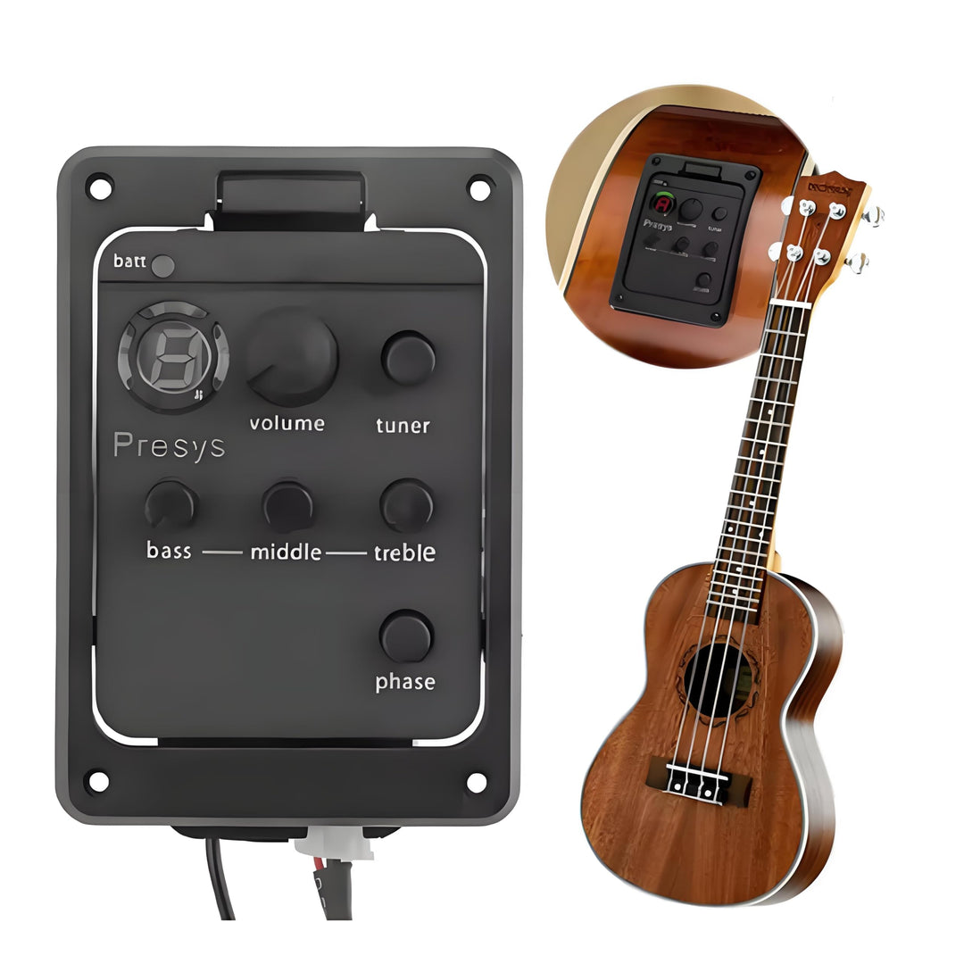 Nicoone 3-Band-Gitarrenvorverstärker Equalizer für Akustikgitarren-Equalizer Eine Bord Des Preamp-Pi