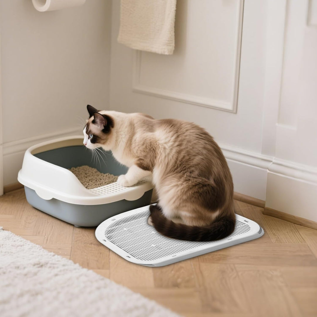 Katzenstreu Stufe, Tritt Mit Filterfunktion, Doppelschichtiger Leicht Zu Reinigender rutschfeste Fän