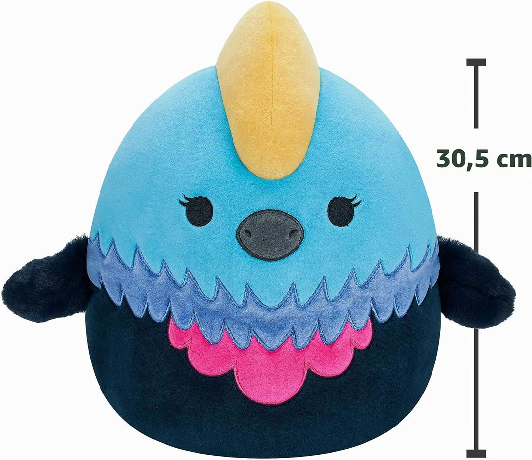 Squishmallows SQCR04136 - Melrose der Kasuar 30 cm, offizielles Kelly Toys Plüsch, superweiches Kusc