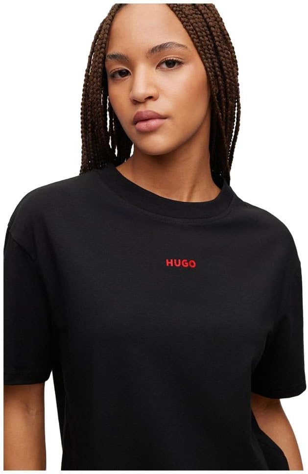 HUGO Damen Shuffle Loungewear_T_Shirt XS Black1, XS Black1