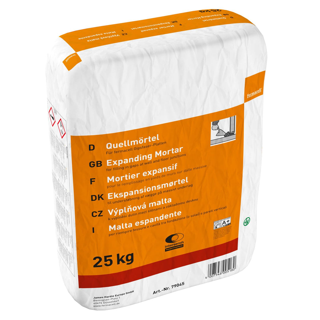 FC-Quellmörtel 25 kg Quellfähiger Zementmörtel für Holzbau, schwindfrei, frostbeständig, Lastübertra