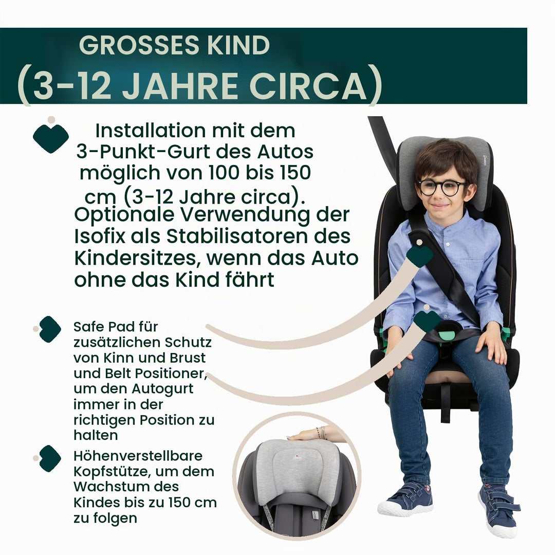 Chicco Autositz Seat&amp;Go I-Size, mit Isofix-System, für Kinder mit einer Grösse von 76 bis 150 cm, ve