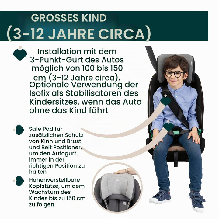 Chicco Autositz Seat&amp;Go I-Size, mit Isofix-System, für Kinder mit einer Grösse von 76 bis 150 cm, ve