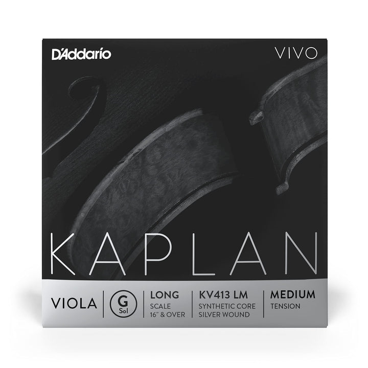 D'Addario Kaplan Vivo Viola-Saite - Einzelsaite G - KV413 LM - Violasaiten - Lange Skala, Mittlere S