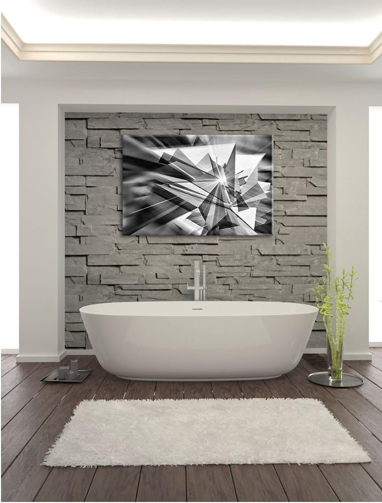 Pixxprint Monocrome, Abstrakt grünes EIS, Format: 100x70 auf Leinwand, 100x70