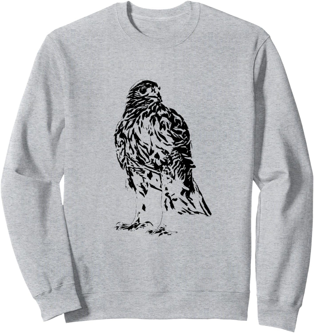 Falke Raubvogel Motiv Vögel Tiere Schnabel Krallen Falken Sweatshirt