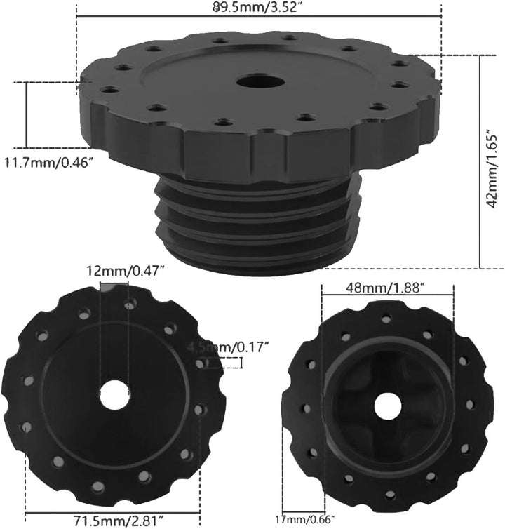 Gaming-Lenkrad-Adapter, Aluminium-Lenkrad-Adapter, SIM Racing Gaming-Lenkrad-Adapter für T300, T500,