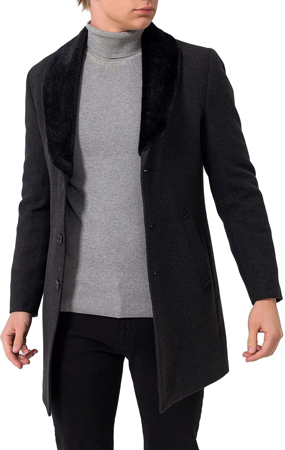 Red Bridge Herren Jacke Trenchcoat Mantel M Anthrazit, M Anthrazit
