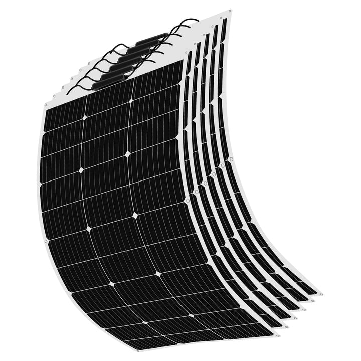 Solarpanel 600W Flexible Solarmodul 6 stücke 100W 12V Monokristallin Photovoltaik Solarzelle Outdoor