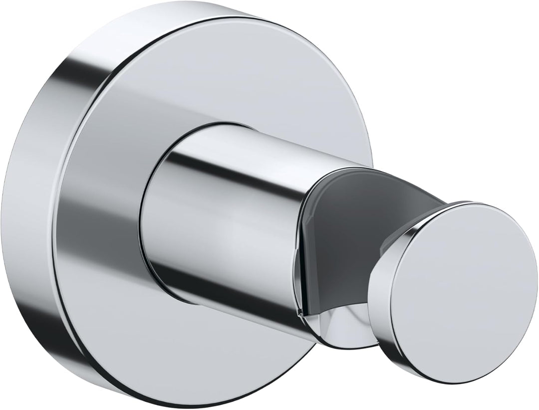 Duravit Universal Brausehalterung, Duschkopfhalterung für Handbrausen, Brausehalter rund, Chrom rund