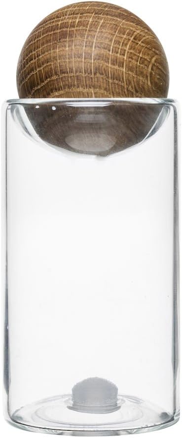 Sagaform Salz-und Pfefferstreuer, Glas, braun/transparent, 4.8x4.8x11.5 cm, 2-Einheiten