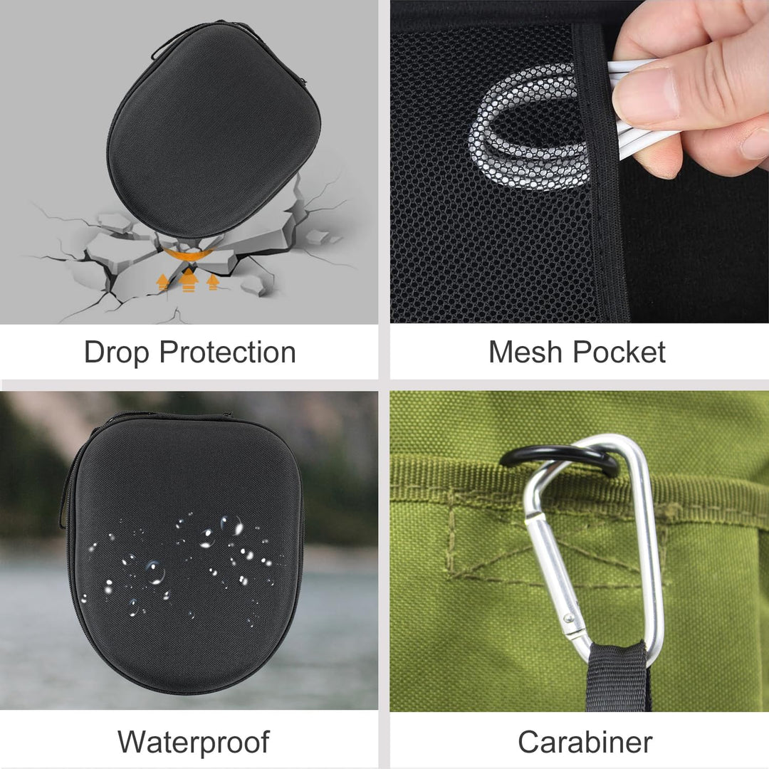 Harte Tasche Hülle Case Kompatibel mit Soundcore by Anker Q11i Q20i Q30 Q45 / Life Q30 / H30i / Spac