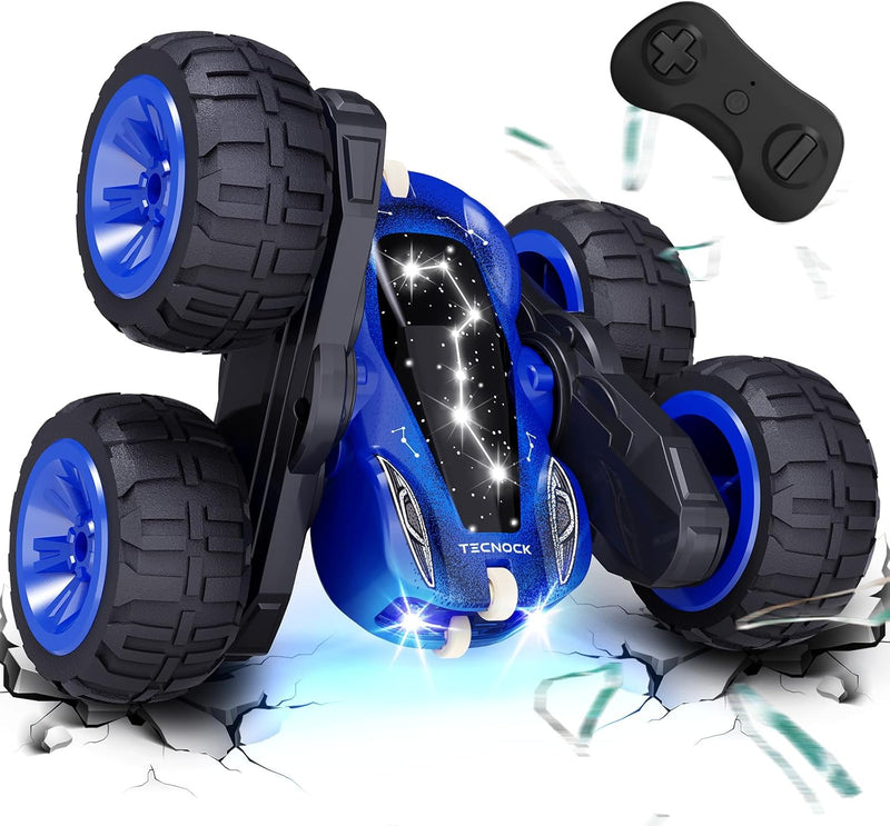 Tecnock 2024 Ferngesteuertes Auto mit 2.4 Ghz Fernbedienung 360°Flip Stunts Rc Auto Monstertruck mit