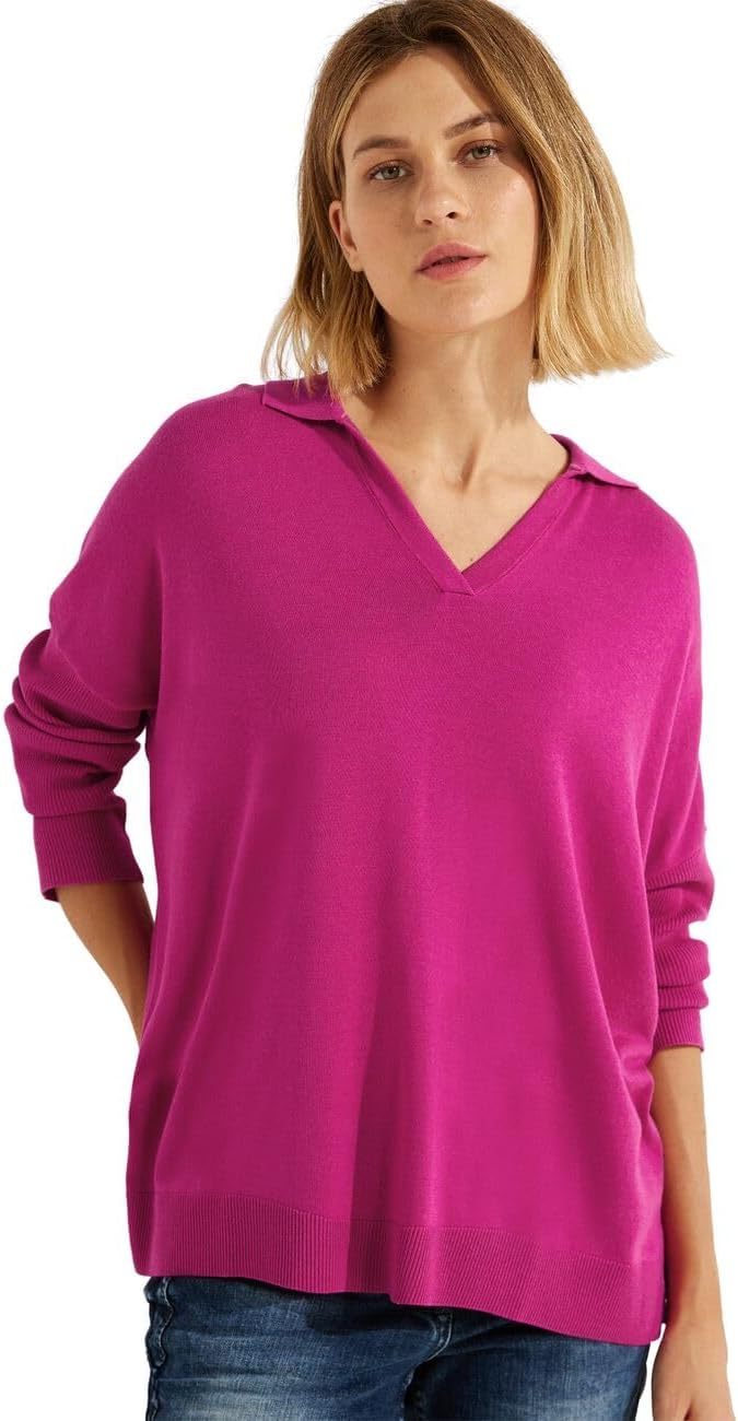 Cecil Damen Oversize Strickpullover L Cool Pink, L Cool Pink