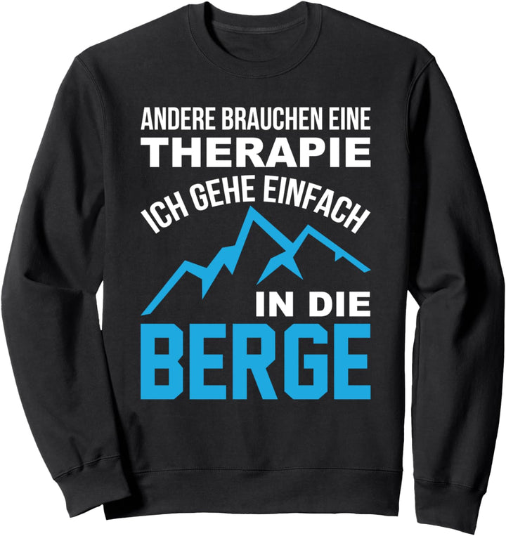 Wandern Bergsteigen Wanderer Berge Bergsteiger Natur Trekken Sweatshirt