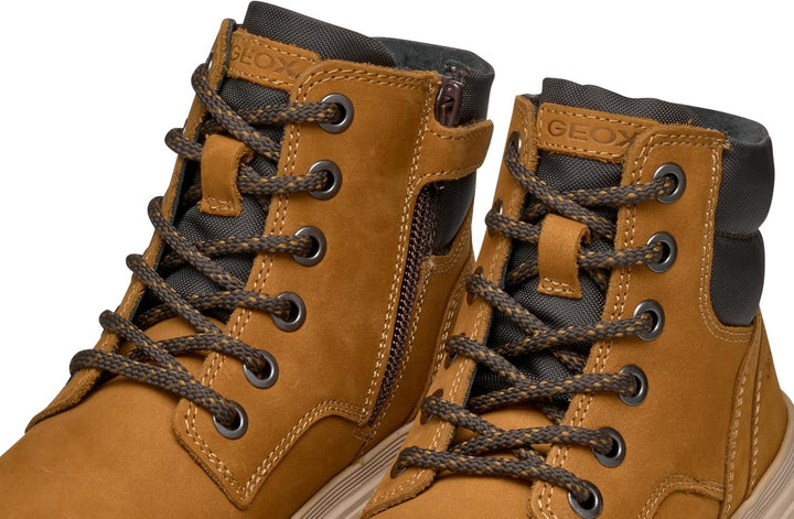 Geox Herren U Ghiacciaio Ankle Boot 30 EU Dk Yellow Brown, 30 EU Dk Yellow Brown