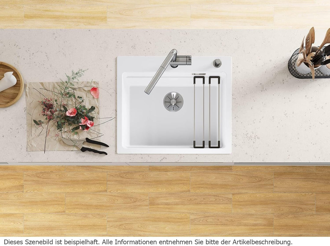 BLANCO ETAGON 6 | Keramik magnolia glänzend | Einbauart: Einbau von Oben | mit Ablauffernbedienung,