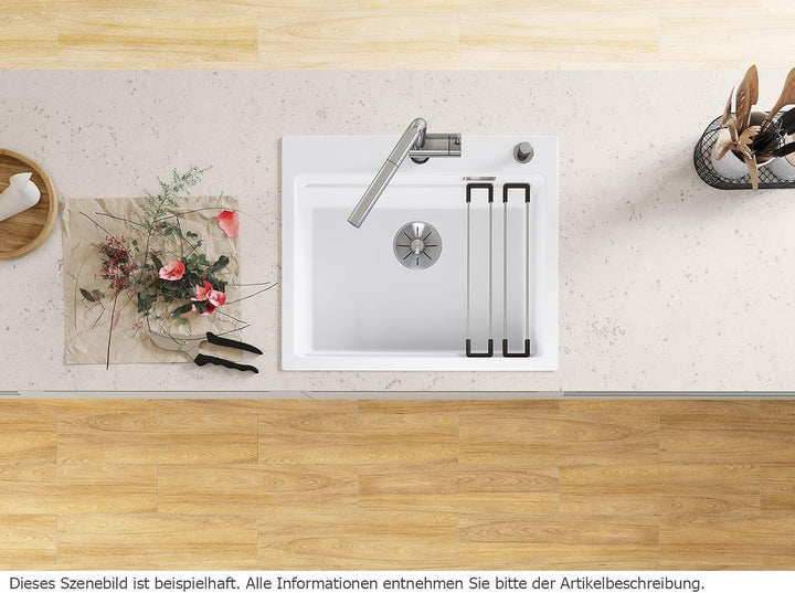 BLANCO ETAGON 6 | Keramik magnolia glänzend | Einbauart: Einbau von Oben | mit Ablauffernbedienung,