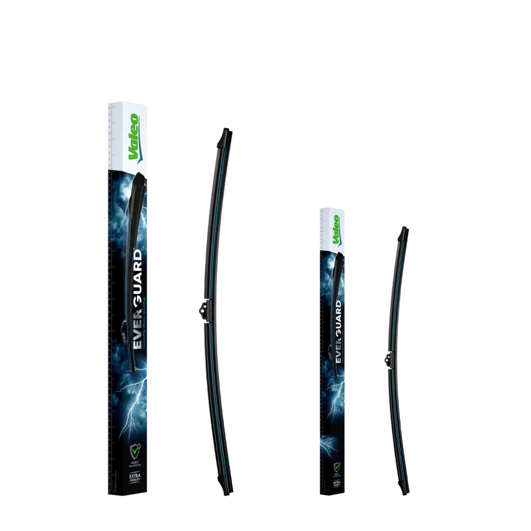 VALEO EVERGUARD Premium Silikon Flachbalkenwischblatt Set VSF60+VSF45, Längen: 600mm+450mm Vorne (2e