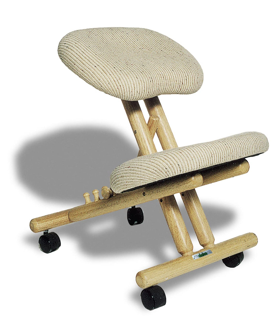 cinius Ergonomischer Stuhl Orthopädischer Kniestuhl Computerstuhl Kniehocker Stoff Natural Farbe, Na
