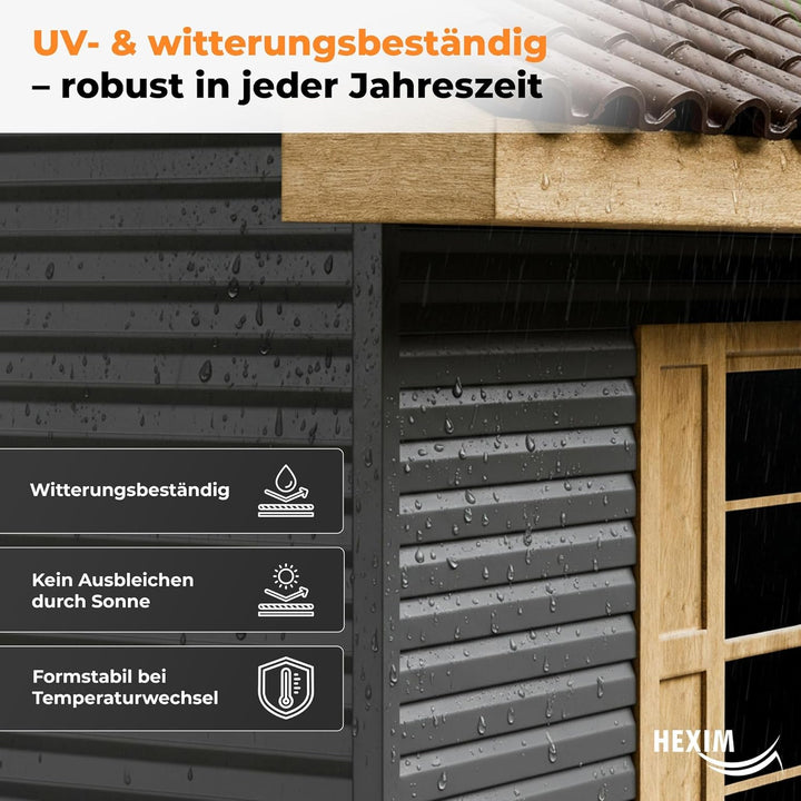 HEXIM Siding Fassadenpaneele aussen Fassadenverkleidung wetterfest Kunststoffpanelee PVC-U Verkleidu