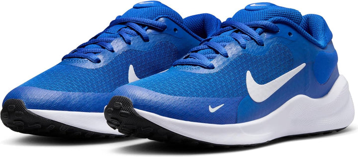 Nike Unisex Kinder Revolution 7 (Gs) Sportschuh Game Royal White Black 25 EU, Game Royal White Black