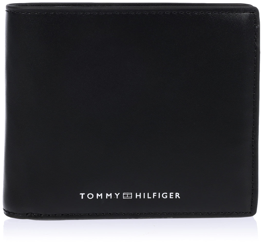 Tommy Hilfiger Herren Portemonnaie TH Modern Leather CC Flap & Coin Klein , Schwarz (Black), Einheit
