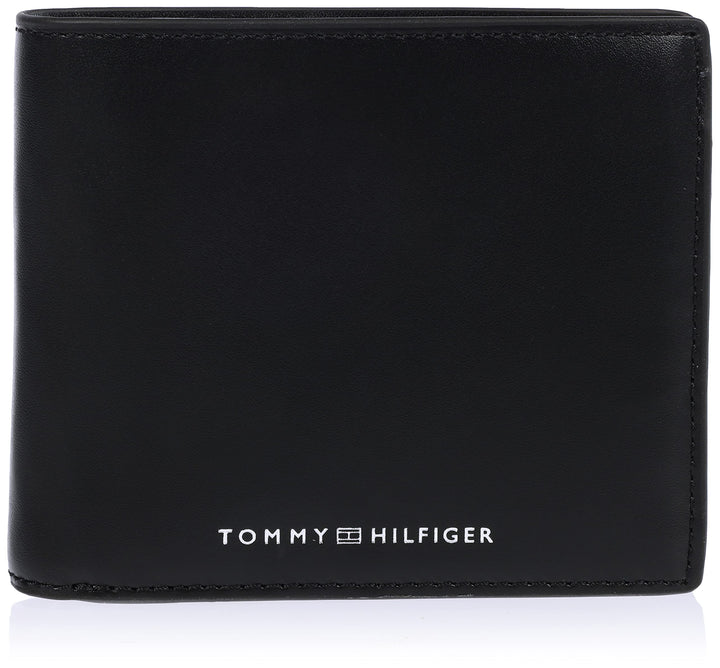 Tommy Hilfiger Herren Portemonnaie TH Modern Leather CC Flap & Coin Klein , Schwarz (Black), Einheit