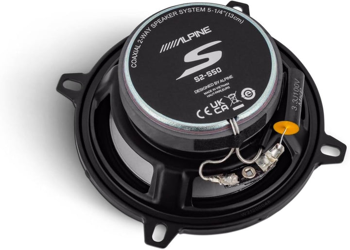Alpine S2-S50 | 13 cm (5,25 -Zoll) 2-Wege-Koaxial-Lautsprechersystem