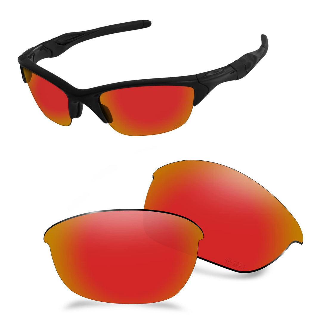 AOZAN ANSI Z87.1 Ersatzgläser kompatibel mit Oakley Half Jacket 2.0 OO9144 Sonnenbrille Elektrisches