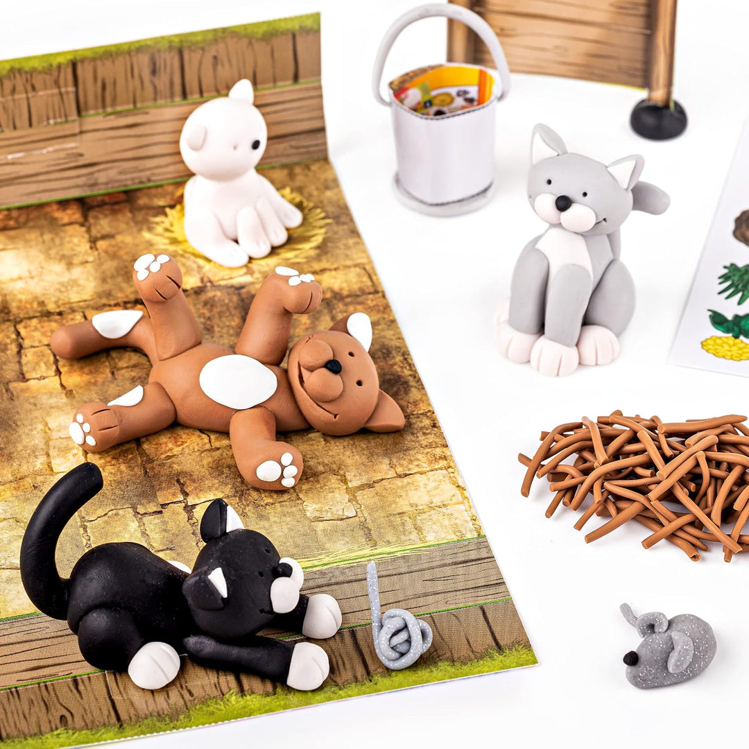 Staedler 8304 Spielset "Fimo Cat", 16 LZ Katzen, Katzen