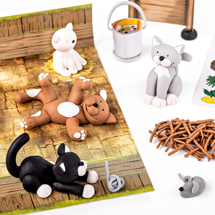 Staedler 8304 Spielset "Fimo Cat", 16 LZ Katzen, Katzen