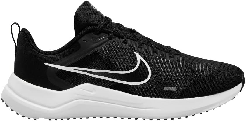 Nike Herren Downshifter 12Sneaker 40.5 EU Black White Dk Smoke Grey Pure, 40.5 EU Black White Dk Smo