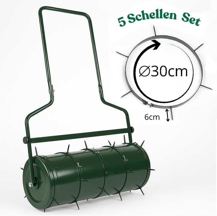 Rasen - Aerator SET für Walze Rasenlüfter Gartenwalze Spikes Metalldornen OHNE WALZE