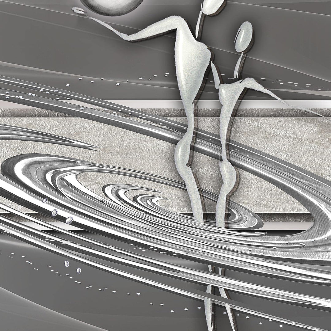 Runa Art Wandbilder Abstrakt Figuren 5 Teilig Bild auf Vlies Leinwand Deko Wohnzimmer Schlafzimmer L