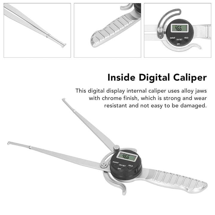 Digitaler Innenmessschieber, 12,7 Bis 216 Mm, Hochgenauer Innenmessschieber, Grosses LCD-Digitaldisp