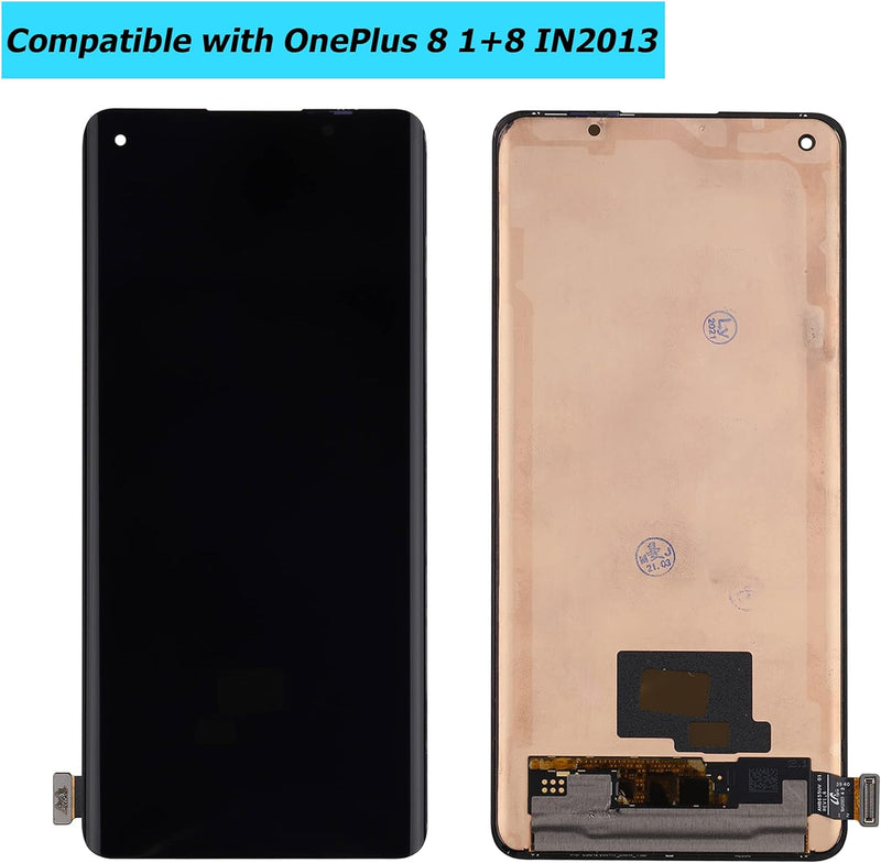 Vvsialeek Fluid AMOLED Display Kompatibel Für OnePlus 8 1+8 IN2013 IN2017 IN2010 Ersatzteil LCD Touc