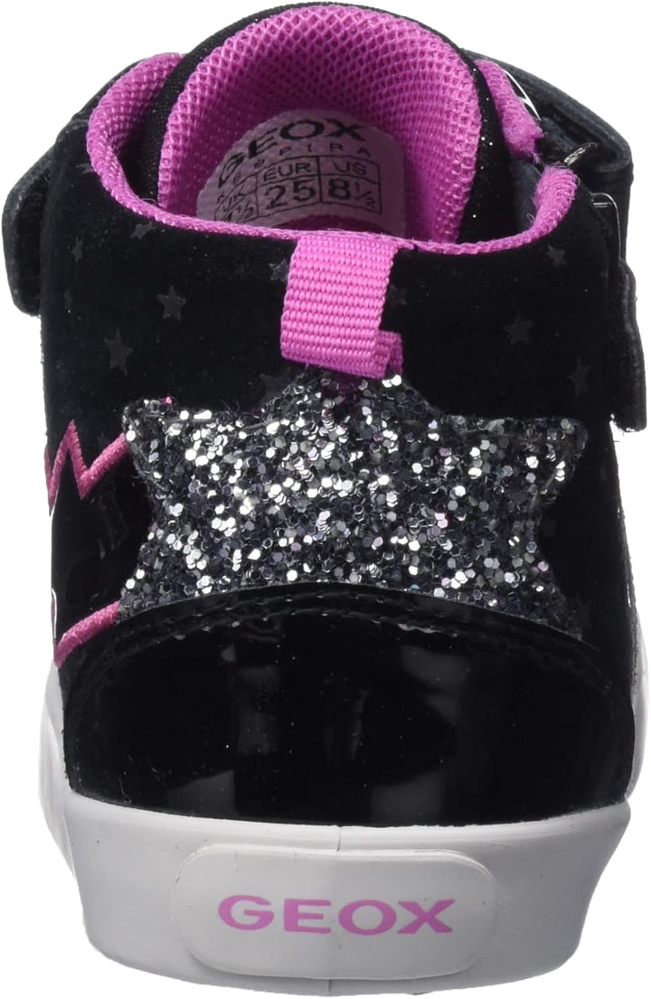 Geox Mädchen B Kilwi Girl B Sneakers 21 EU Black Fuchsia, 21 EU Black Fuchsia