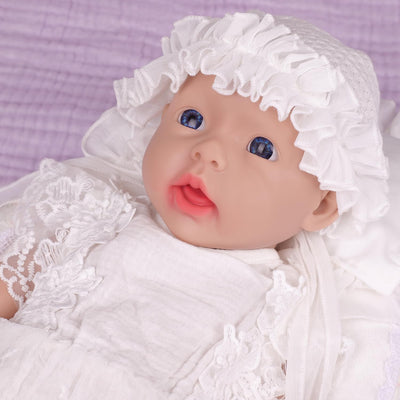 IVITA Ganzkörper Silikon Reborn Baby Puppe Neugeborenes Baby Puppe echte Baby Doll handgemachte Blau