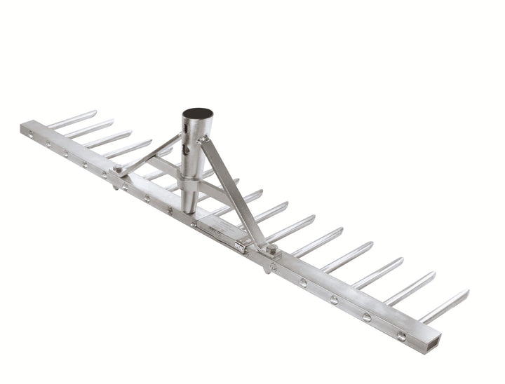IDEAL-Profi-Aluminiumrechen | Grasschnitt & Heu zusammenrechen, leichte Planier- und Einsaatarbeiten