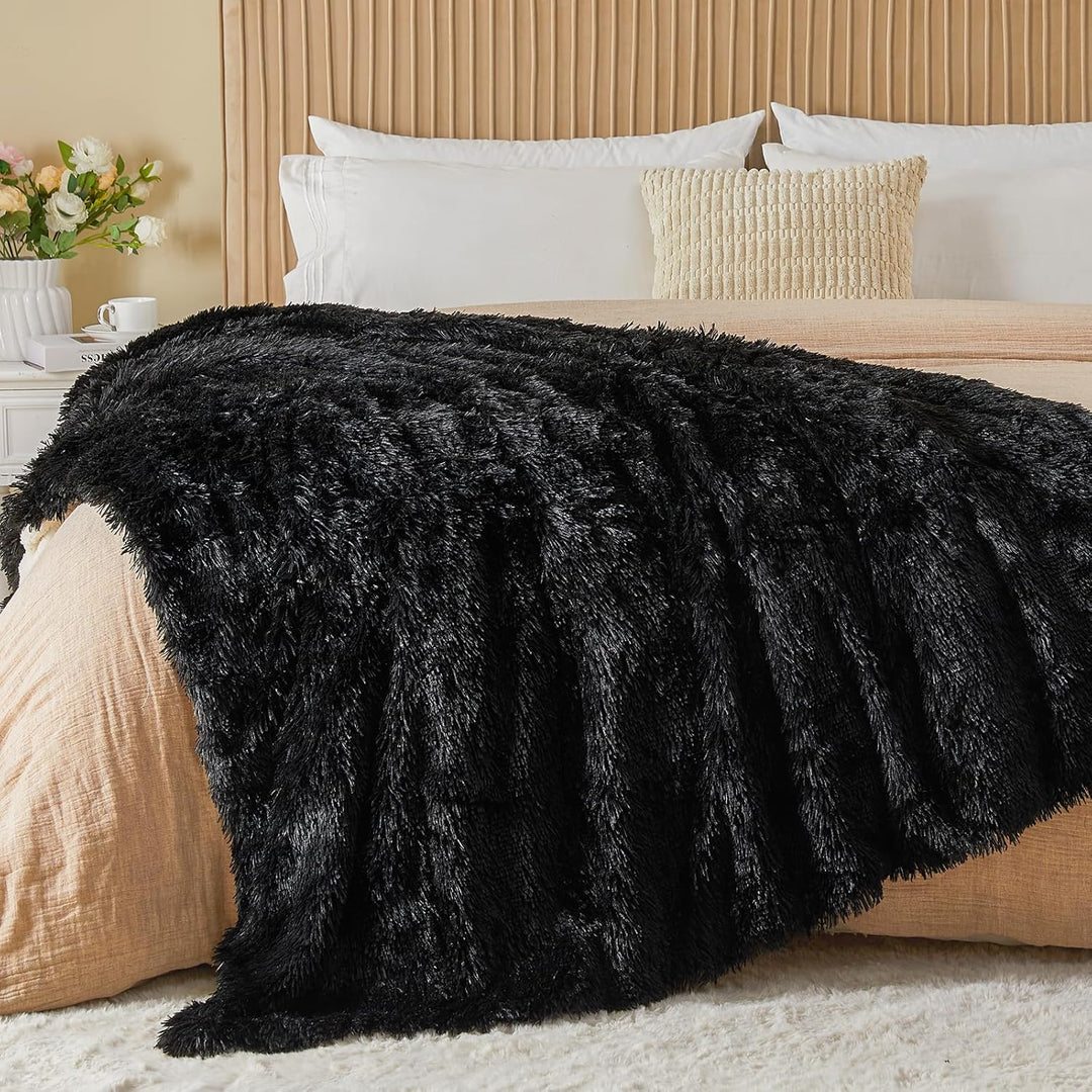 EMME Faux Kuscheldecke Flauschig, Felldecke, Pelz Wolldecke, Wohndecke, Super Weich, Plüschig, Dicke
